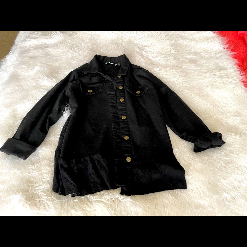 Black jean jacket